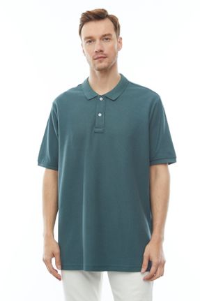 تی شرت فیروزه ای مردانه اورسایز تکی طراحی کد 830825215