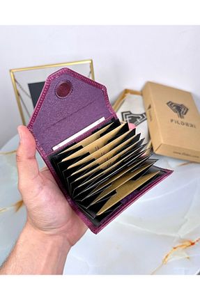 جا کارتی بنفش زنانه ابعاد کوچک Fil Deri - کد 830986221