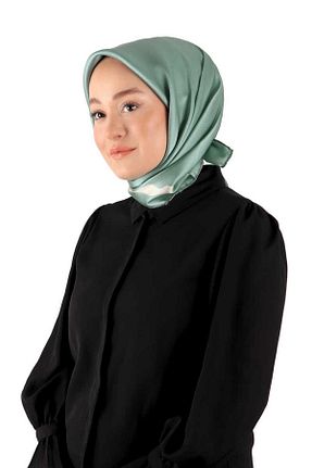 روسری فیروزه ای 90 x 90 Bursa İpek - کد 830989318