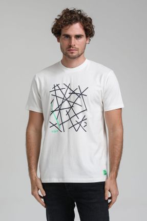 تی شرت نباتی مردانه یقه گرد سایز بزرگ تکی کد 711613193