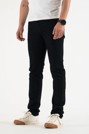 شلوار جین مشکی مردانه پاچه لوله ای جین پوشاک ورزشی بلند کد 828682112