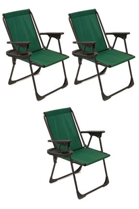 صندلی کمپ سبز فلزی 3