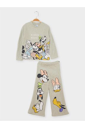 ست بالاتنه و پائین تنه فیروزه ای بچه گانه بافت MINNIE MOUSE - کد 755922052
