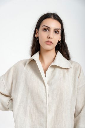 پیراهن طوسی زنانه سایز بزرگ Sevenmuses - کد 795900170