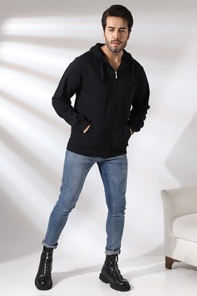سوئیشرت مشکی مردانه ساده Endies - کد 782308869