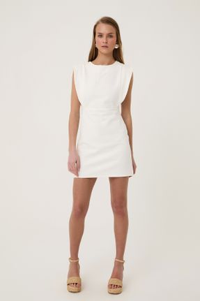 لباس سفید زنانه بافتنی ریلکس کد 333911081