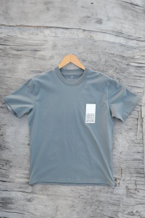 تی شرت خاکی مردانه رگولار یقه گرد کد 817299505