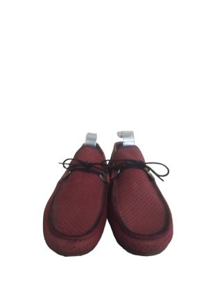 کفش کژوال قرمز مردانه چرم طبیعی پاشنه کوتاه ( 4 - 1 cm ) پاشنه ساده کد 828276814