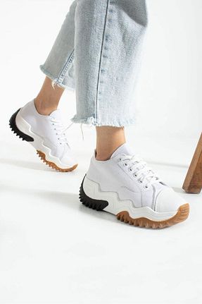 کفش اسنیکر سفید زنانه بند دار shopcolic - کد 830927620