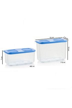 ظرف نگهداری آبی پلاستیک Tupperware - کد 302867498
