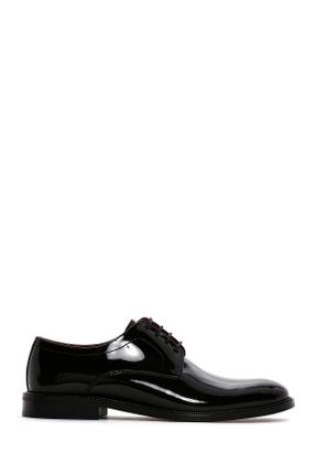 کفش کلاسیک مشکی مردانه چرم طبیعی پاشنه کوتاه ( 4 - 1 cm ) پاشنه ساده کد 797541276