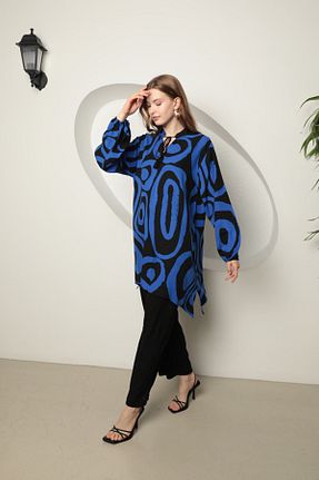ست بالاتنه و پائین تنه سرمه ای زنانه بافتنی Kaktüs Moda - کد 831148447