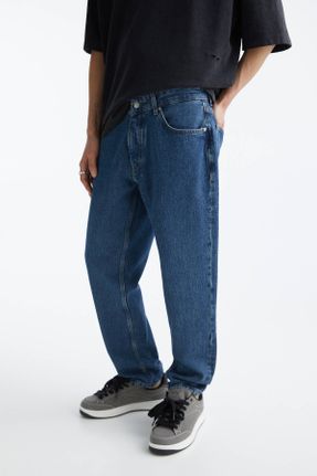 شلوار جین آبی مردانه پاچه ساده کد 795818375