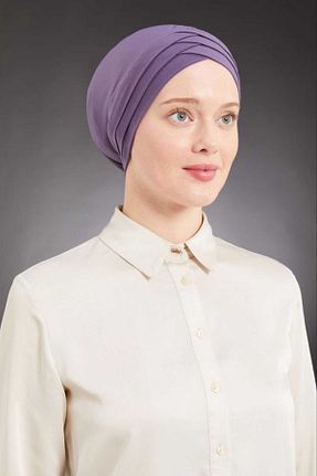 کلاه شنای حجاب بنفش زنانه mikam - کد 831309753