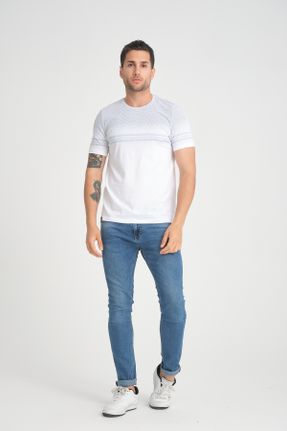 تی شرت سفید مردانه رگولار تکی پوشاک ورزشی کد 831316615