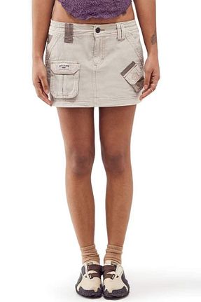 دامن بژ زنانه پنبه ای BDG Urban Outfitters - کد 827828635