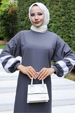 لباس حجاب طوسی زنانه Balon Bestenur - کد 831429438