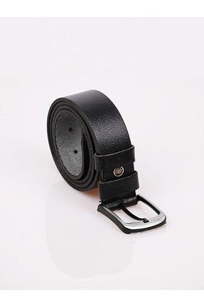 کمربند مشکی مردانه چرم خالص Home - کد 815358705