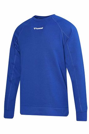 سوئیشرت اسپرت آبی مردانه کلاه دار hummel - کد 831413753