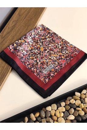 روسری مشکی پنبه (نخی) 100 x 100 طرح گلدار کد 831418921