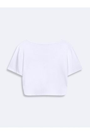 تی شرت سفید زنانه رگولار کد 831504955