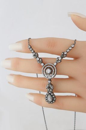 گردنبند نقره نارنجی زنانه 925 عیار In Love - کد 88112873