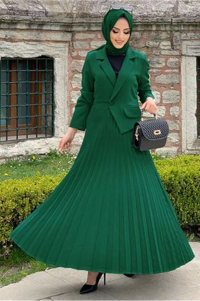 لباس سبز زنانه رگولار بافتنی پلی استر کد 314822012