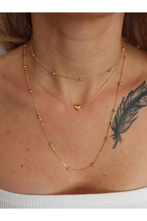 گردنبند جواهر طلائی زنانه کد 167829313