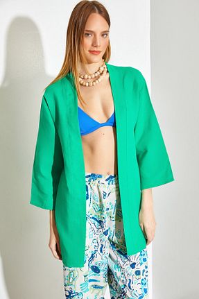کیمونو و کافتان سبز زنانه ویسکون SHADE - کد 827673192