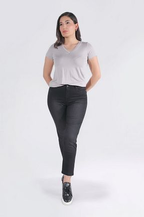شلوار جین مشکی زنانه پاچه تنگ TOLGA SARAÇOĞLU - کد 831016832