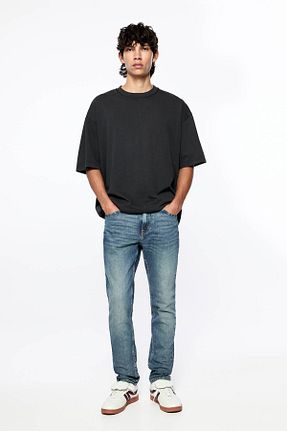شلوار جین آبی مردانه پاچه ساده Pull & Bear - کد 827341211