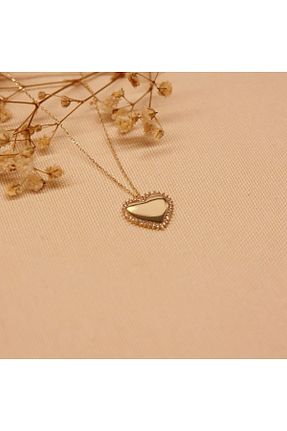 گردنبند طلا سبز زنانه 14 عیار TAHAN MÜCEVHERAT - کد 716260648
