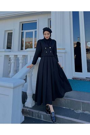 ست بالاتنه و پائین تنه مشکی زنانه بافتنی Laraxstella - کد 790520370