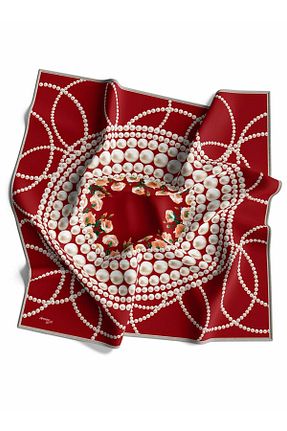 روسری قرمز پلی استر Armine - کد 634651665