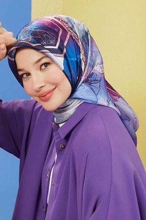 روسری بنفش پلی استر Armine - کد 634647928