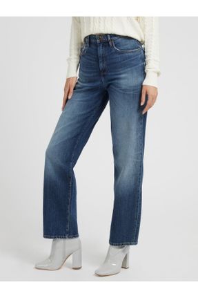 شلوار جین آبی زنانه فاق بلند جین استاندارد کد 831283393