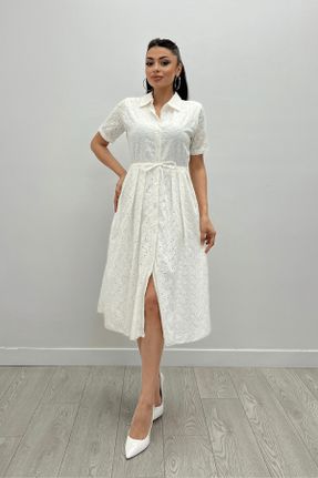 لباس مجلسی سفید زنانه رگولار کد 831389288