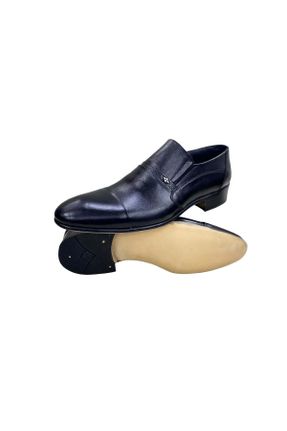 کفش کلاسیک مشکی مردانه چرم طبیعی پاشنه کوتاه ( 4 - 1 cm ) پاشنه نازک کد 376126791