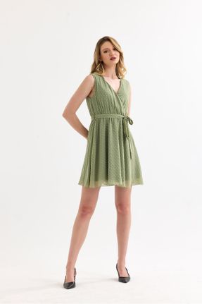 لباس سبز زنانه بافتنی پلی استر رگولار کد 822878552
