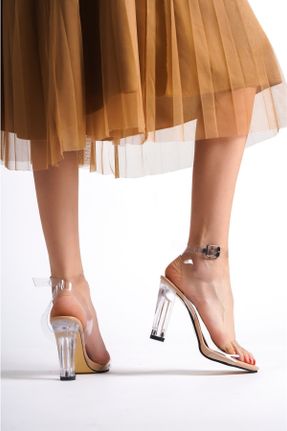 کفش پاشنه بلند کلاسیک بژ زنانه پاشنه پلت فرم پاشنه بلند ( +10 cm) PU کد 739592414