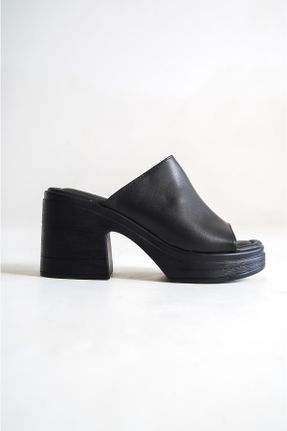 کفش استایلتو مشکی پاشنه ساده پاشنه متوسط ( 5 - 9 cm ) کد 716473914