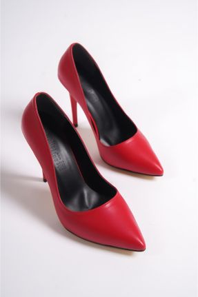 کفش استایلتو قرمز پاشنه نازک پاشنه بلند ( +10 cm) کد 748044468