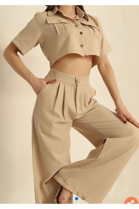 ست بالاتنه و پائین تنه طوسی زنانه بافتنی sibelözgebutik - کد 820330124