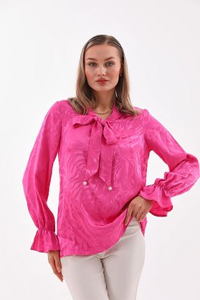 بلوز سایز بزرگ صورتی زنانه سایز بزرگ Loom Boutique - کد 826340365