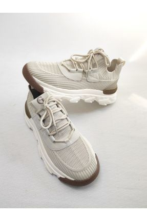 کفش کژوال بژ مردانه تریکو پاشنه متوسط ( 5 - 9 cm ) پاشنه ساده کد 831449705