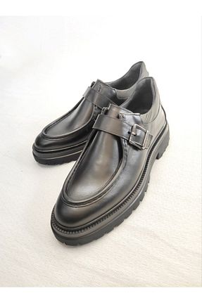 کفش کلاسیک مشکی مردانه چرم خالص Of&Off - کد 831476218