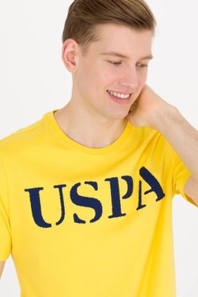 تی شرت زرد مردانه یقه خدمه فرم فیت کد 683154291
