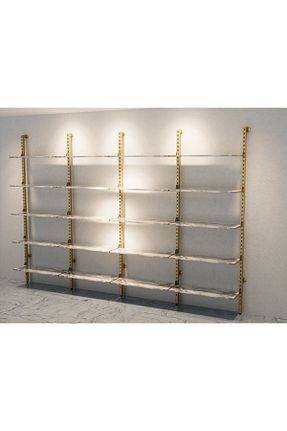قفسه دیواری طلائی 245 cm Nikadu - کد 789118206