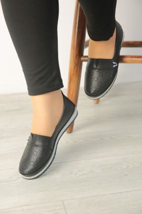 کفش کژوال مشکی زنانه چرم مصنوعی پاشنه کوتاه ( 4 - 1 cm ) پاشنه ساده کد 806796934
