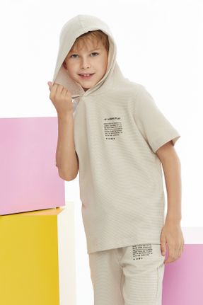 تی شرت طوسی بچه گانه اورسایز تکی طراحی کد 831058571